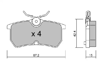 Комплект тормозных колодок AISIN BPFO-2004